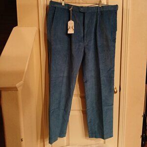 NWT Peter Christian blue corduroy straight leg pants size 44x31